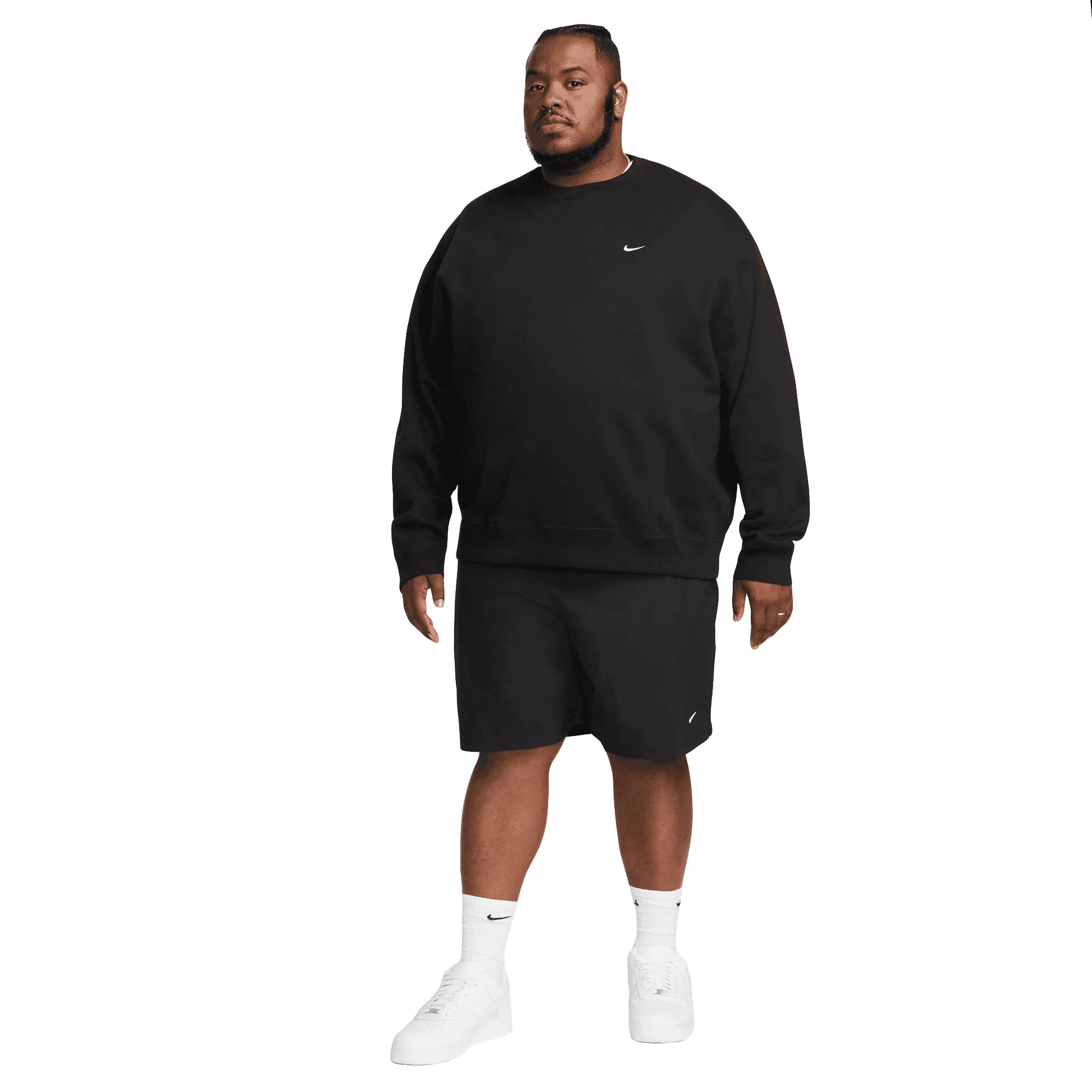 NikeLab NRG Solo Swoosh Crewneck Black/White DX1361-010