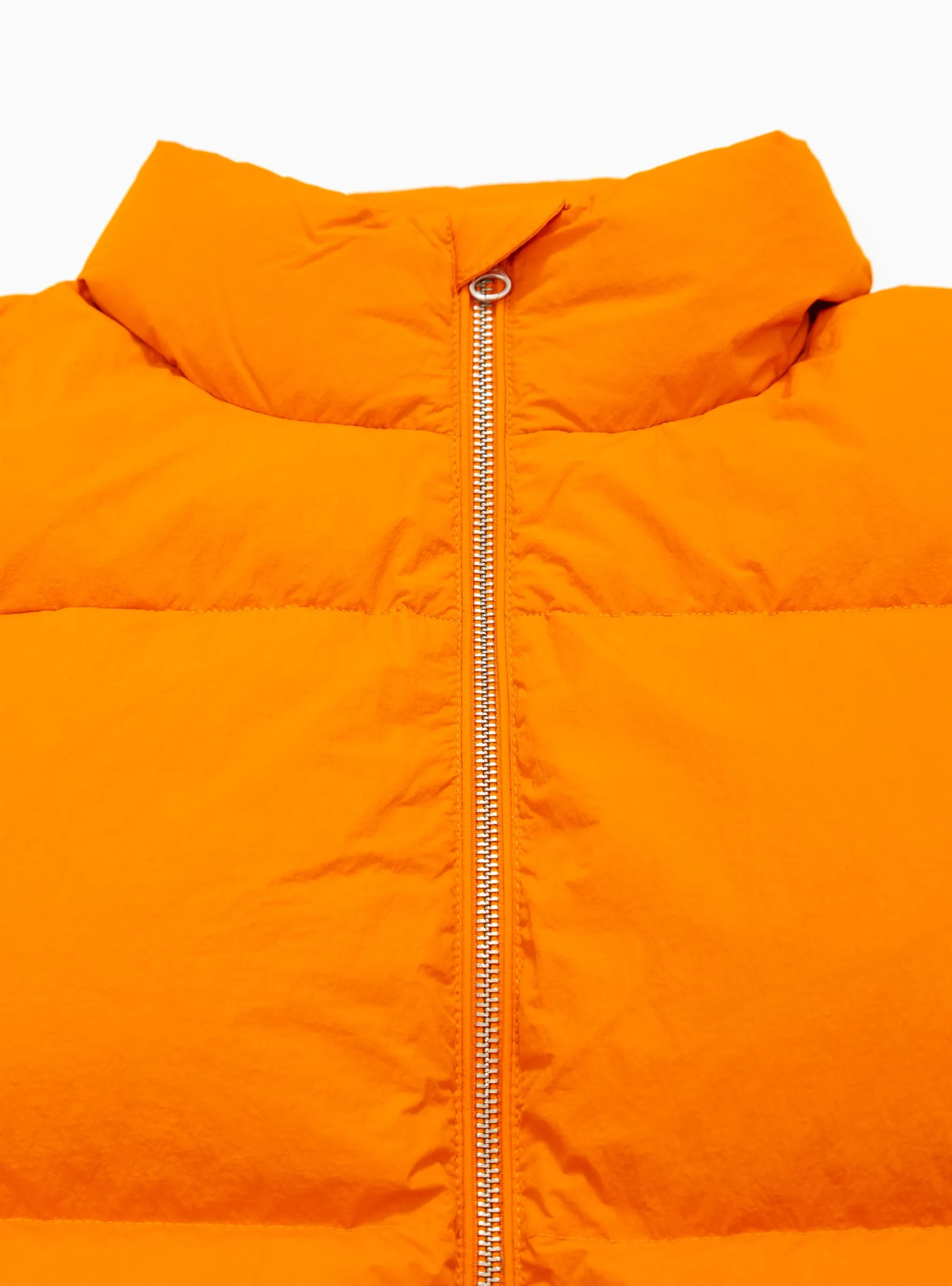 Nylon Down Puffer Jacket Orange