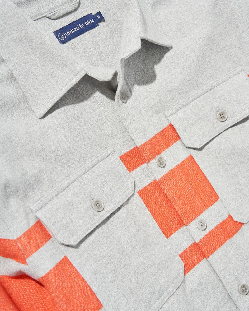 Organic Stripe Chamois Cloth Button Down