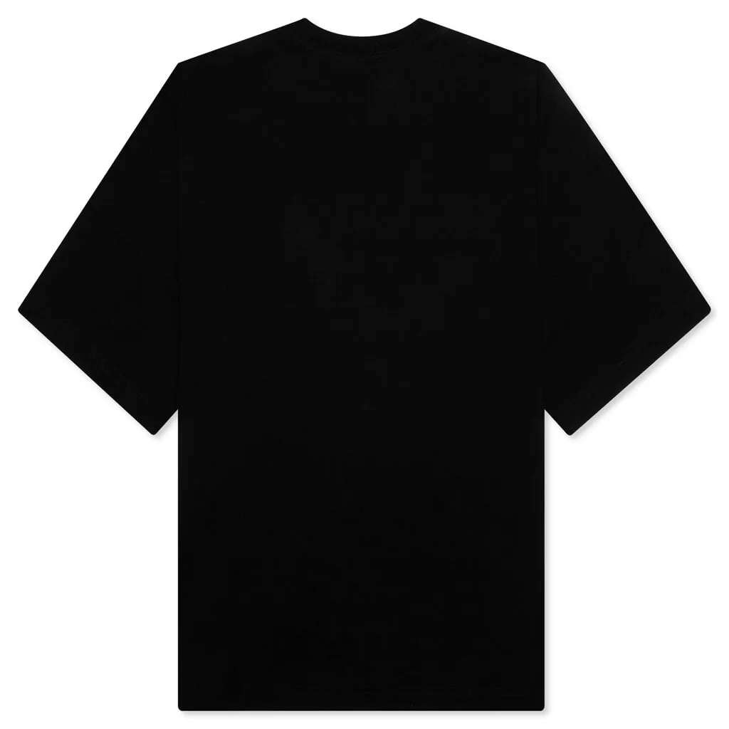 Oversized Lanvin Paris Embroidered Tee - Black