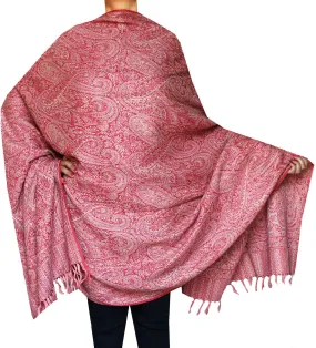 Paisley Wool Shawl Wrap Gift Women's India Clothing(82 x 42 inches)