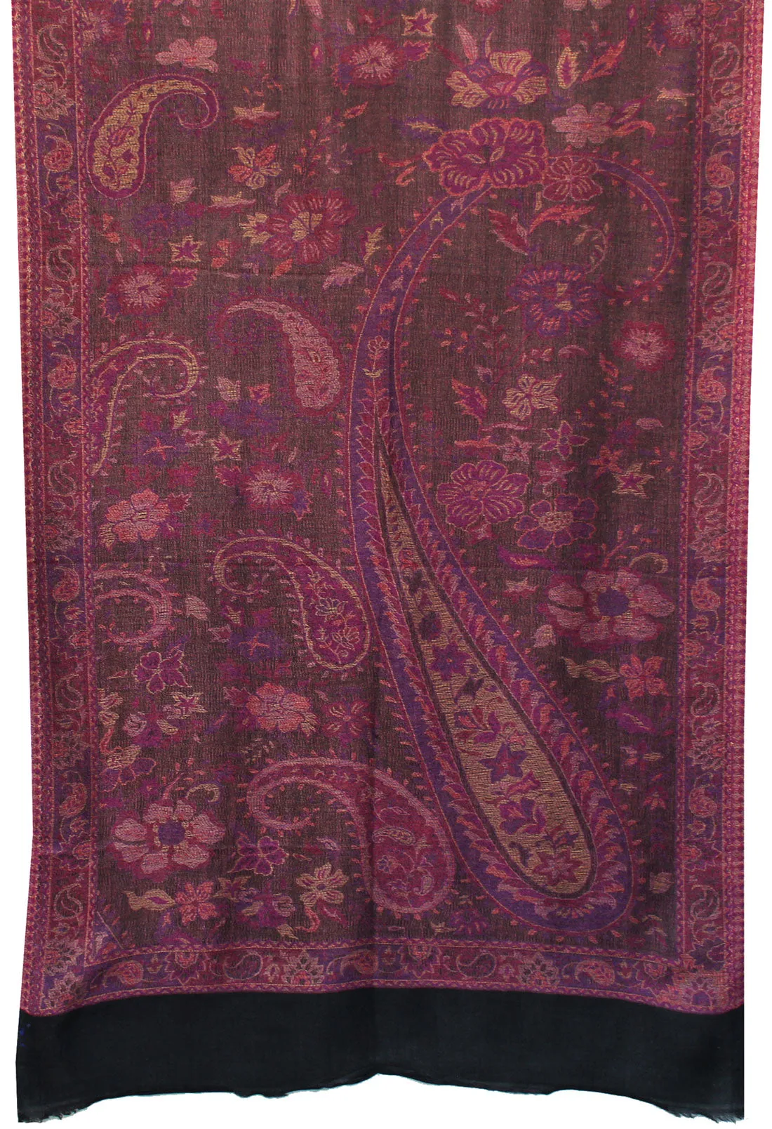 Paisley Wool Womens Scarf Shawl Gift Indian Clothing (84 x 30 inches)