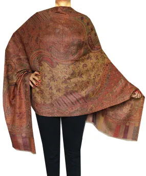 Shawls Paisley Wool Scarf Womens Indian Clothing Gift (80 x 28 inches)