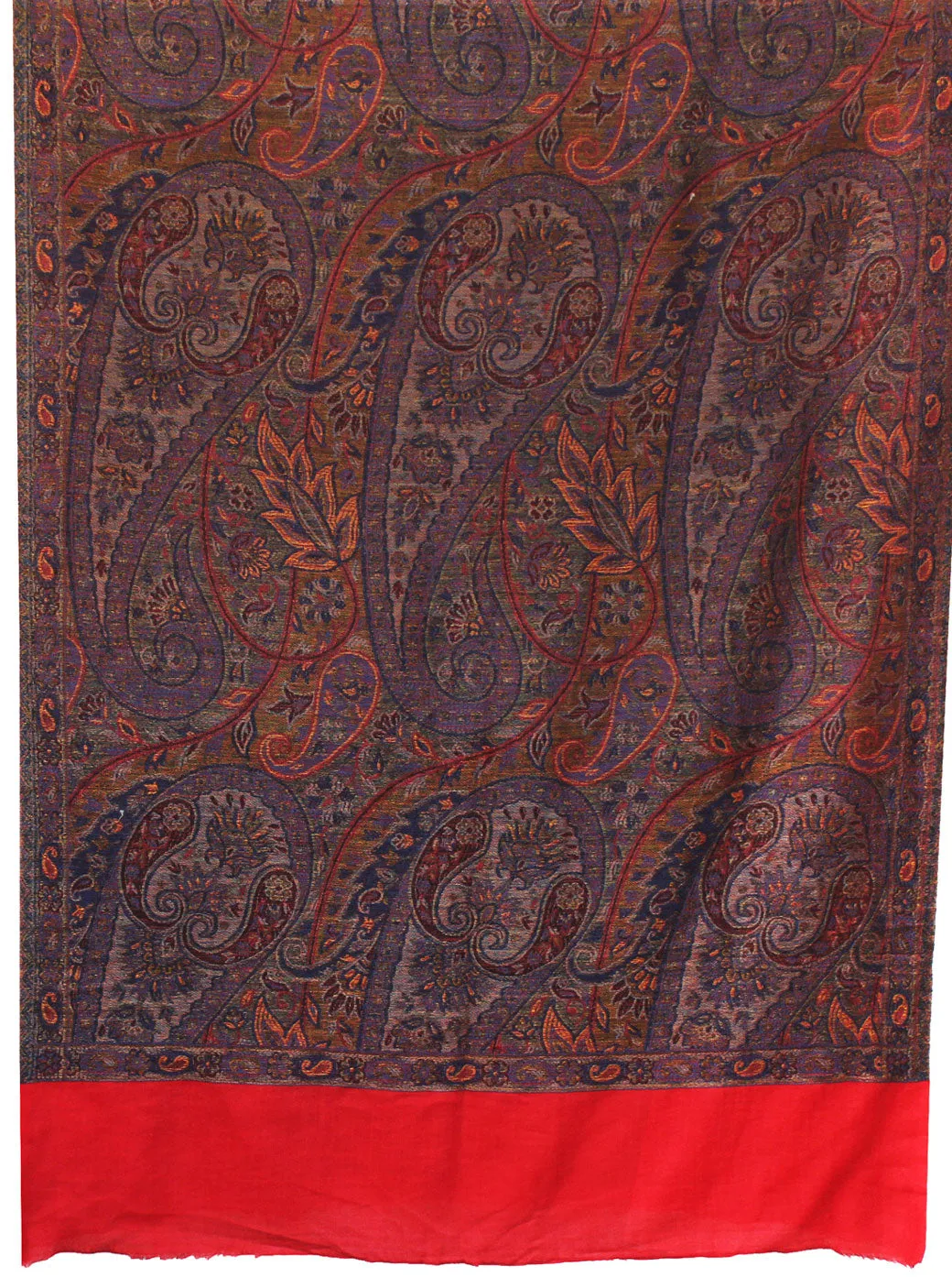 Shawls Paisley Wool Scarf Womens Indian Clothing Gift (84 x 30 inches)