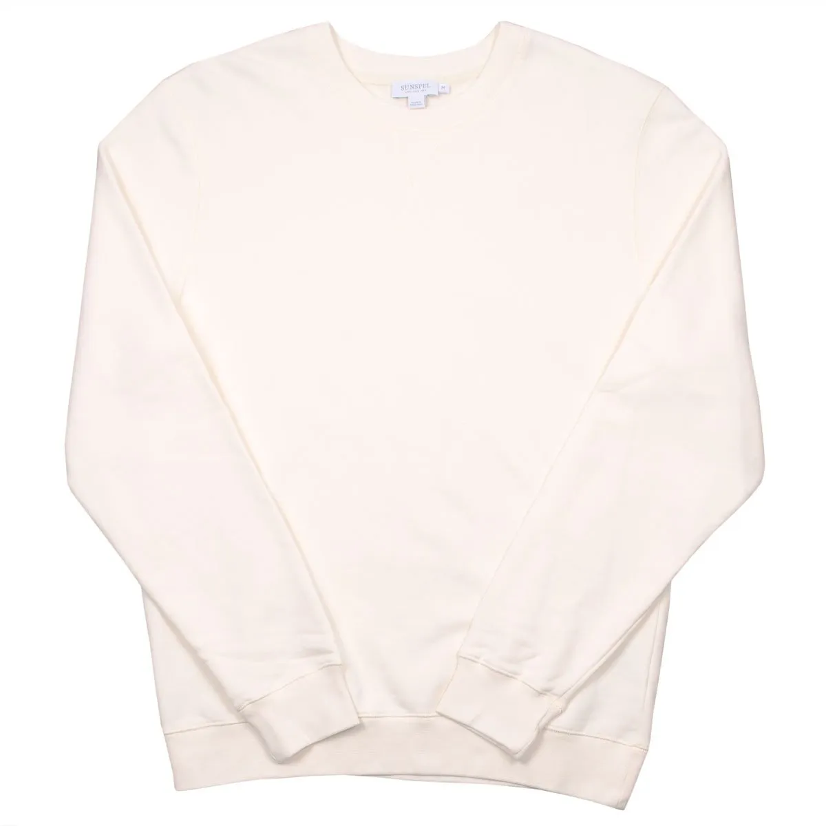 Sunspel - Loopback Sweatshirt - Archive White