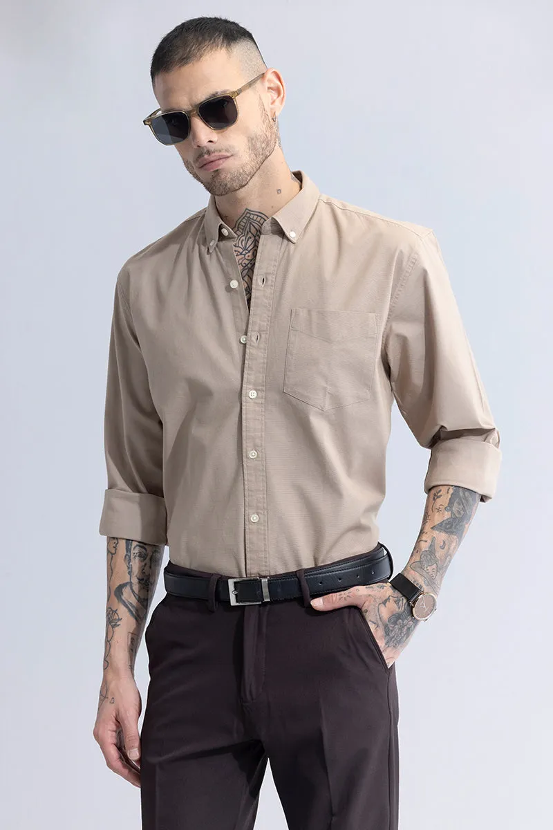 Timeless Tailored Khaki Shirt