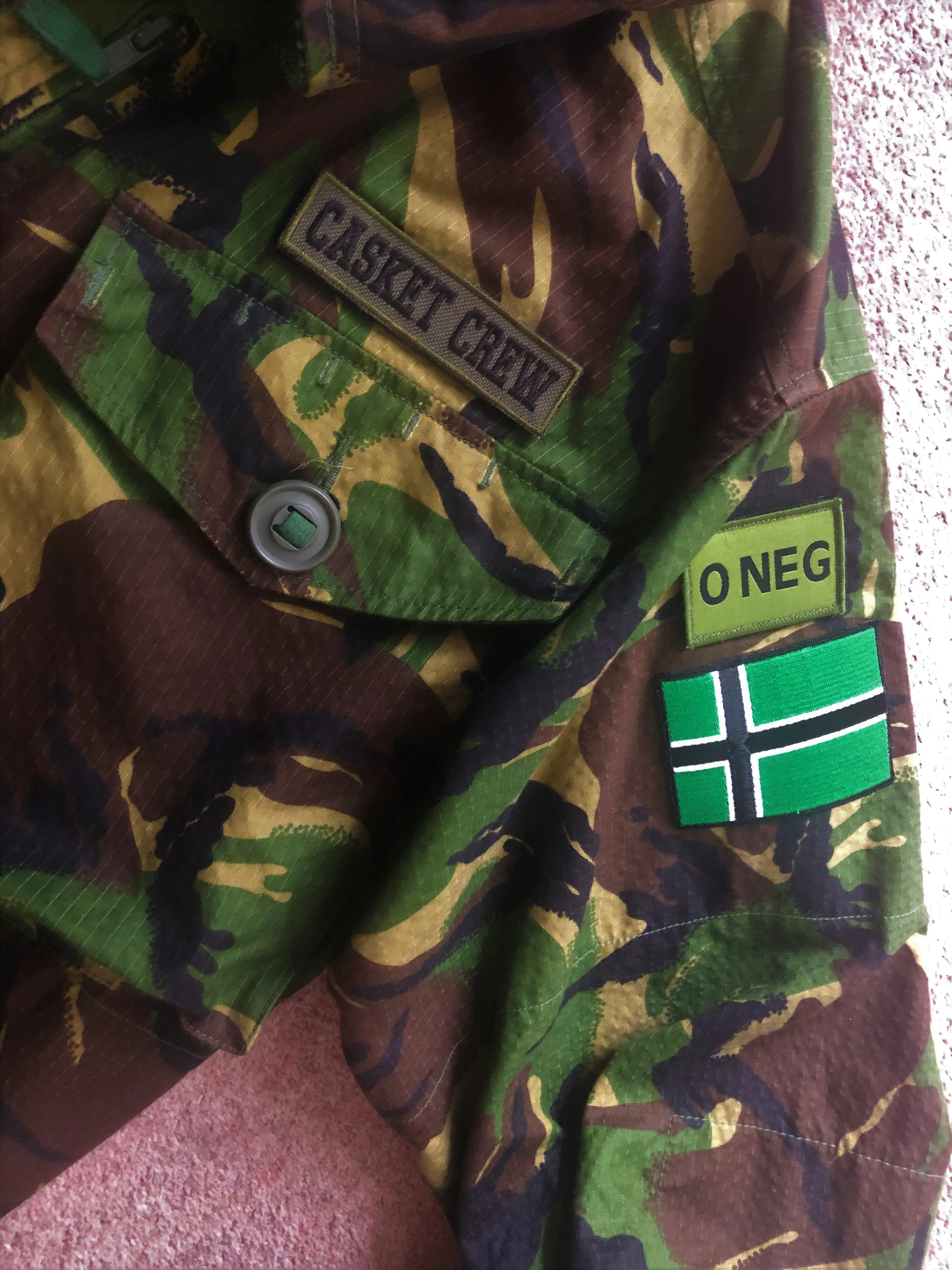 Type O Negative Vinnland Army Camouflage Jacket : Casket Crew Ultimate Edition