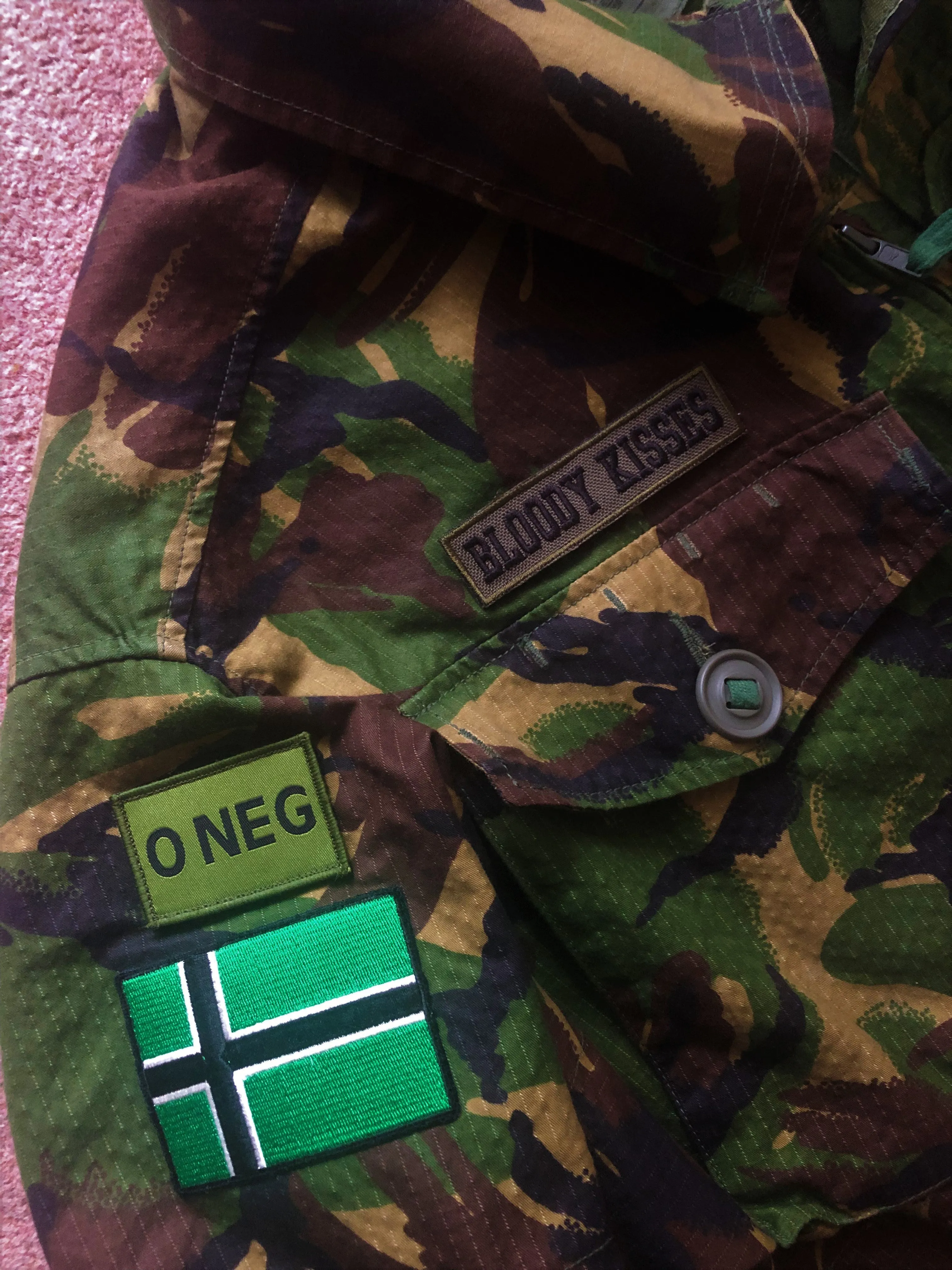 Type O Negative Vinnland Army Camouflage Jacket : Casket Crew Ultimate Edition