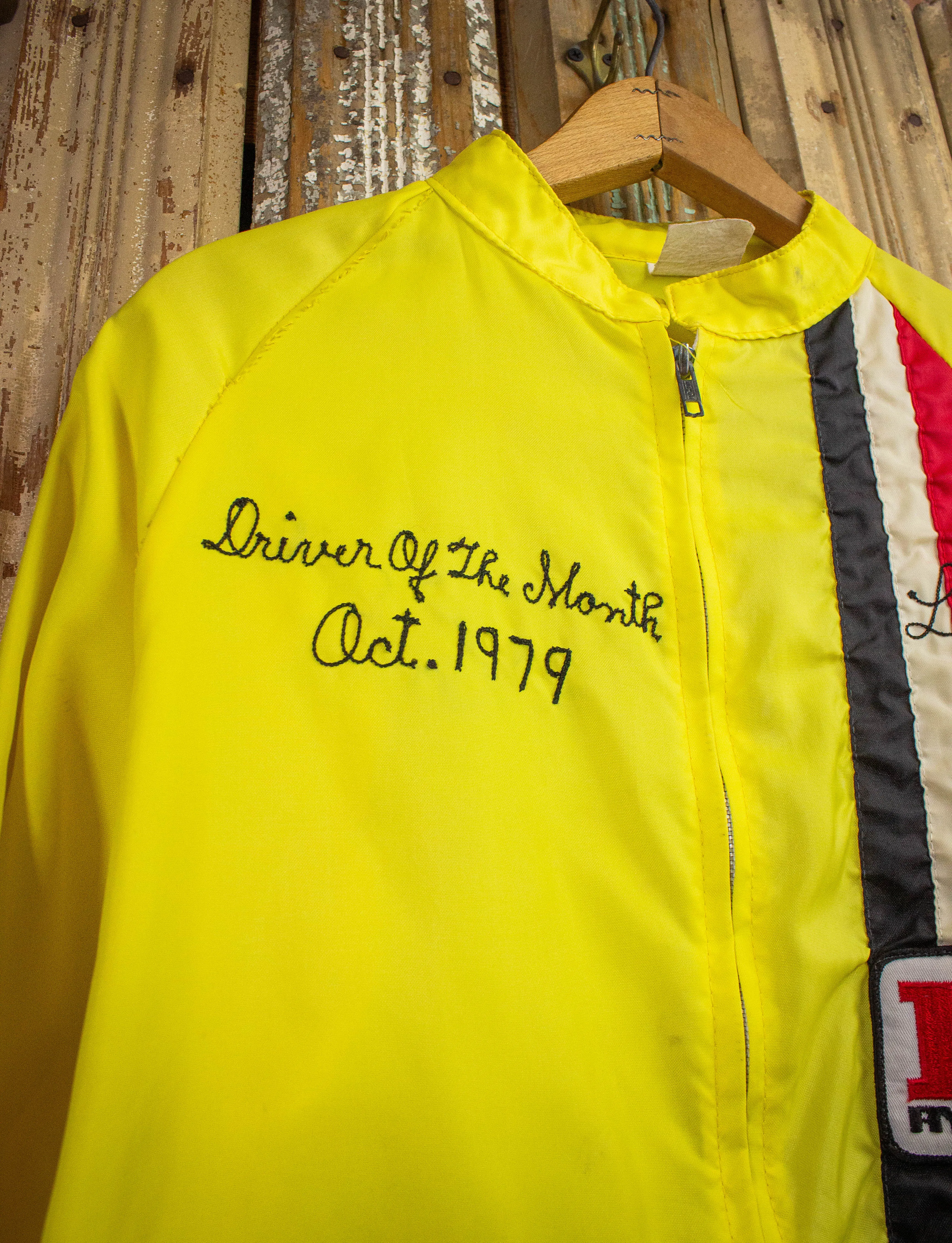 Vintage Ryder Leon Windbreaker Jacket 1979 Neon Yellow Medium