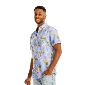 WEIV Piña Time Print Button Down Shirt