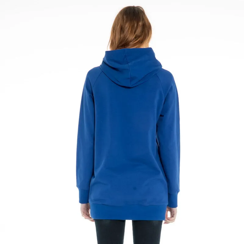 Women's Longline  Hoodie Sweatshirt S M L XL  Black Royal Blue Pink