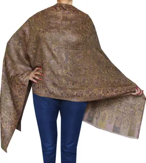 Womens Paisley Scarf Shawl Wool Indian Clothing (80 x 28 inches)